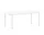 Stůl Annex Oblong 240x95, cream white/white laminate