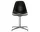 Židle Eames DSL, deep black/polished aluminum