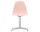 Židle Eames DSL, pale rose / polished aluminum