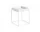 Stolek Tray Table 30x30, white