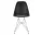 Židle Eames DSR RE, deep black/chrome