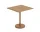 Stolek Linear Steel Café Table 70x70, burnt orange