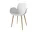 Jídelní židle Seed Wood s područkami, white pigmented oak / white