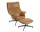 Křeslo Doze Lounge Chair & Ottoman Swivel, Refine Leather Cognac / anthracite black
