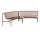 Lavička Palissade Park Dining Bench In/In set of 2, iron red
