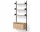 Policová sestava Wall Shelf 1900 Cabinet Low w. Doors, oak/black