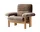 Křeslo Brasilia Lounge Chair, Sheepskin sahara/natural oak
