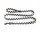 Vodítko Dogs Leash Flat M/L, black/white check