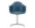 Židle Eames DAL, sea blue / polished aluminum