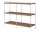 Policová sestava Alima NDS5, chrome / walnut