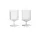 Sada 2 ks sklenic na víno Ripple, clear