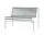 Zahradní lavice Palissade Dining Bench bez područek, galvanised