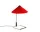 Stolní lampa Matin 300, polished brass / bright red