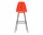 Barová židle Eames Plastic High, poppy red