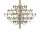 Lustr 2097/75 Frosted Bulbs, brass