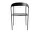 Židle Missing Armchair, black lacquered ash