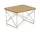 Occasional Table LTR, chestnut natural / stainless steel