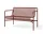 Lavička Palissade Dining Bench, iron red