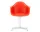 Židle Eames DAL, poppy red / white