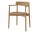 Jídelní židle Merge s područkami, oiled oak