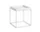 Stolek Tray Table 40x40, white / silicone coated steel