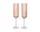 Sklenice na šampaňské Ripple Flutes set 2 ks, blush