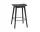 Barová stolička Fiber Stool 65cm Wood Base, black