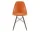 Židle Eames Fiberglass DSW, red orange/dark maple