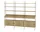 Policová sestava String Living Room G, oak/black
