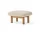 Ottoman Brasilia, Sheepskin nature/natural oak