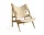 Křeslo Knitting Lounge Chair Sheepskin, natural oak/nature