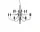 Lustr 2097/18 Clear Bulbs, chrome