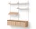 Policová sestava Living Shelf Cabinets Low w. Doors, oak/white