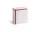 Plechová dóza Tin Container Large, off-white and red