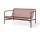 Lavička Palissade Lounge Sofa, iron red