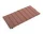 Skládací textilní podsedák Terrazza, terracotta bold stripe