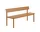 Lavice Linear Steel Bench s opěrkou 170 cm, burnt orange