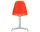 Židle Eames DSL, poppy red / polished aluminum