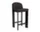 Barová židle Chisel 35 H65, black lacquered oak / Steelcut Trio 383