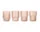 Sklenice Ripple set 4ks, blush