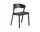Čalouněná židle Cover Side Chair, black/black refine leather