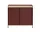 Komoda Enfold Sideboard 100x85, oak/deep red