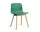 Židle AAC 12 Lacquered Solid Oak, teal green