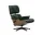 Křeslo Eames Lounge Chair Walnut Natural, Leather Premium F59 jade