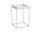 Stolek Tray Table 30x30 High, white / silicone coated steel