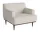 Křeslo Dover, dark oiled oak / Ascot ivory