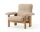Křeslo Brasilia Lounge Chair, Bouclé 02/natural oak