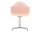 Židle Eames DAL, pale rose / polished aluminum