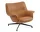 Křeslo Doze Lounge Chair Low Swivel, Refine Leather Cognac / anthracite black