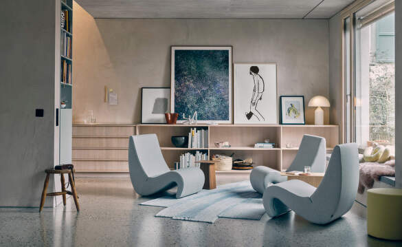 Křesla Amoebe od Vitra